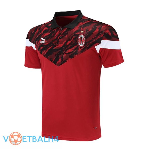 AC Milan Polo Shirt rood 2021/2022