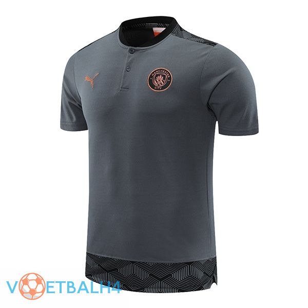 Manchester City Polo Shirt grijs 2021/2022