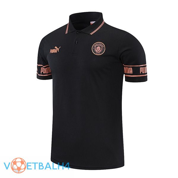 Manchester City Polo Shirt zwart 2021/2022