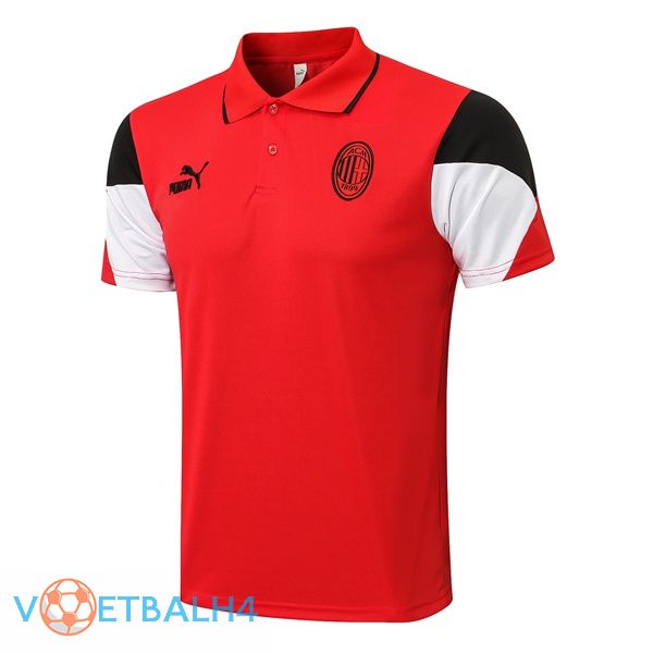 AC Milan Polo Shirt rood 2021/2022