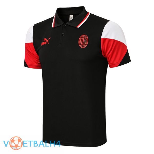 AC Milan Polo Shirt zwart 2021/2022