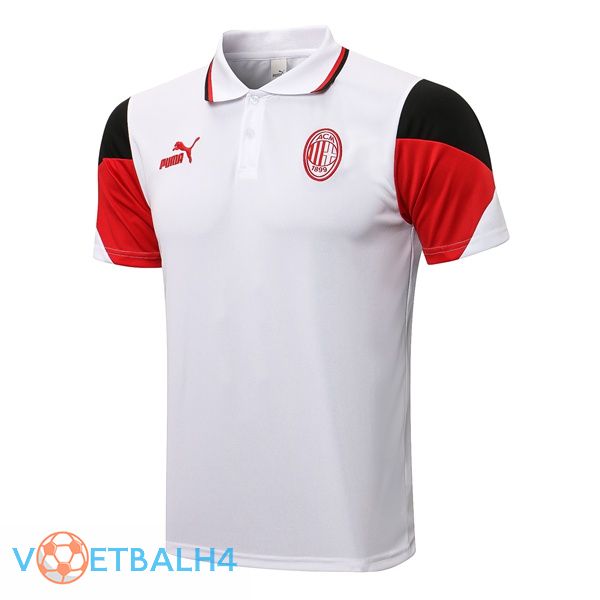 AC Milan Polo Shirt wit 2021/2022