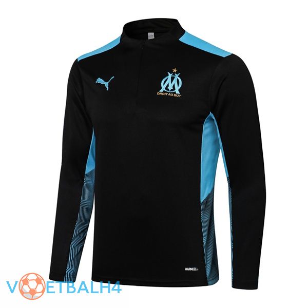 Marseille OM Training Sweatshirt zwart blauw 2021/2022