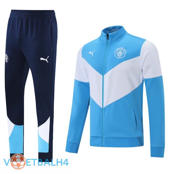 Manchester City trainingspak blauw wit 2021/2022