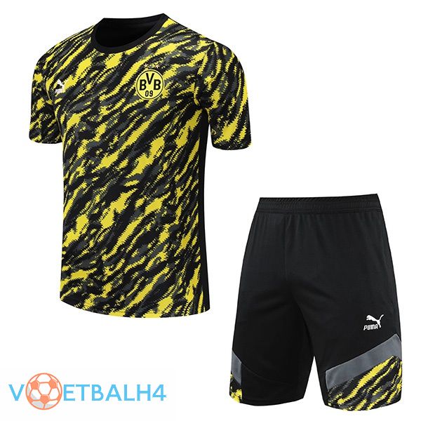 Dortmund Training T Shirt + korte broek geel zwart 2021/2022