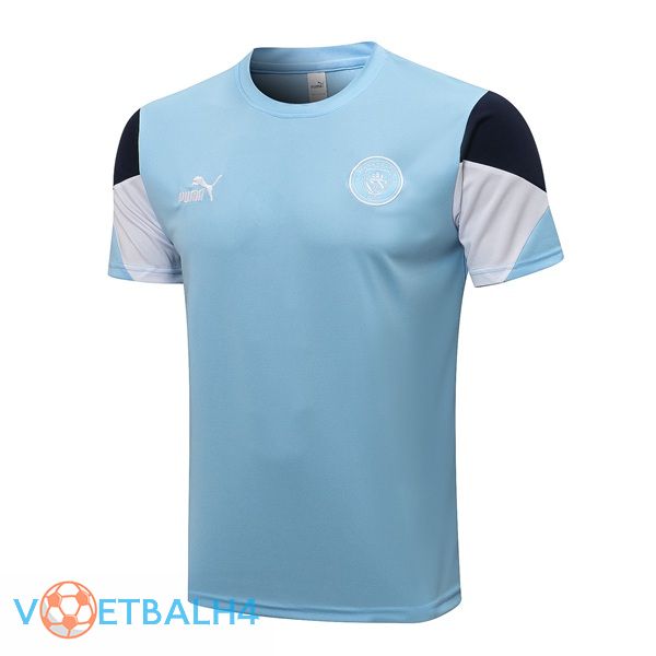 Manchester City Training T Shirt blauw 2021/2022