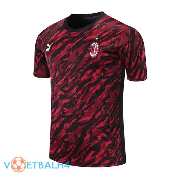 AC Milan Training T Shirt rood zwart 2021/2022