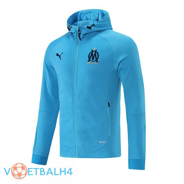 Marseille OM trainingsjack Hoodie blauw 2021/2022