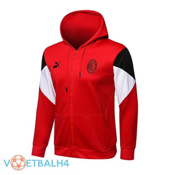 AC Milan trainingsjack Hoodie rood 2021/2022