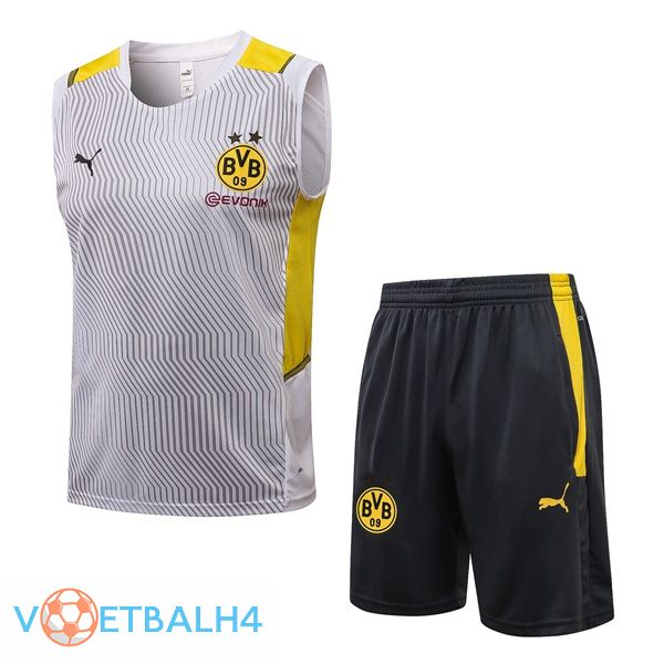 Dortmund voetbal Vest + korte broek wit 2021/2022