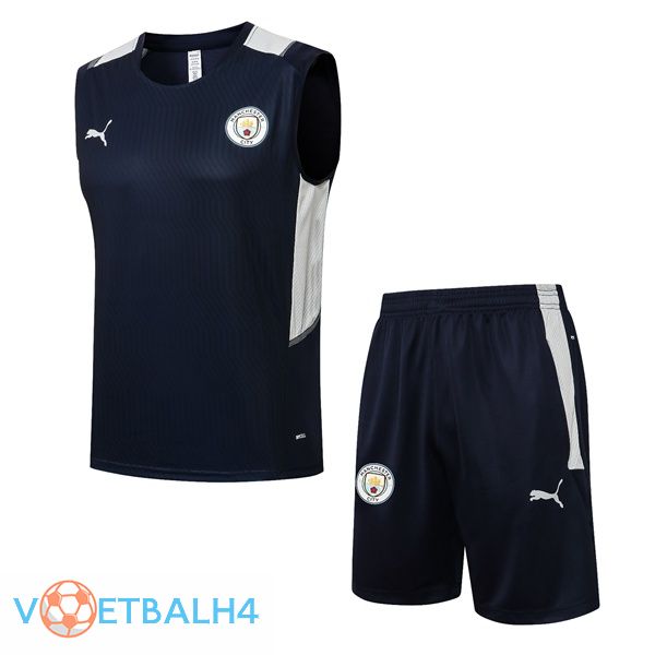 Manchester City voetbal Vest + korte broek blauw koninklijk 2021/2022