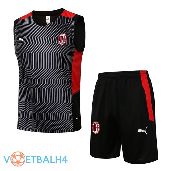 AC Milan voetbal Vest + korte broek zwart 2021/2022