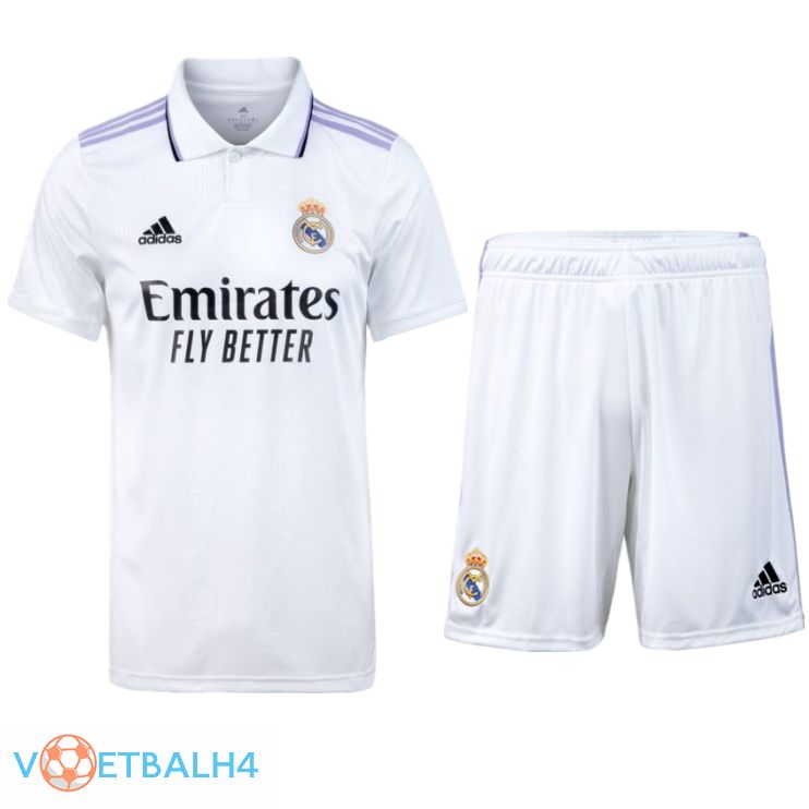 Real Madrid voetbal jersey thuis + korte broek 2022/2023