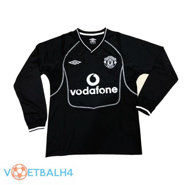 Manchester United doelman jersey zwart lange mouw2000 2001