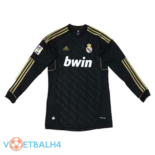 Real Madrid lange mouwRetro uit jersey 2011 2012