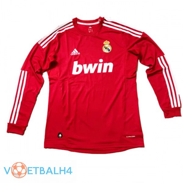 Real Madrid lange mouwderde jersey Retro 2011 2012