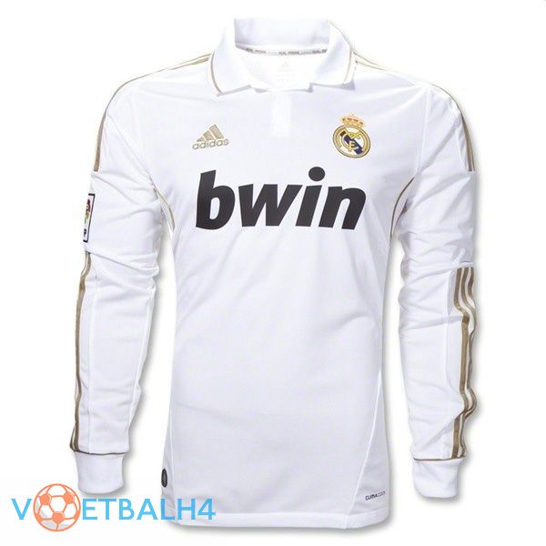 Real Madrid lange mouwRetro thuis jersey 2011-2012