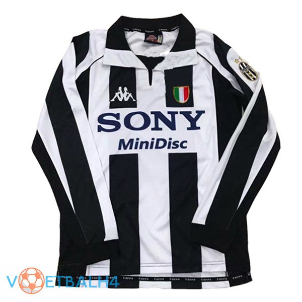 Juventus lange mouwRetro thuis jersey 1997 1998