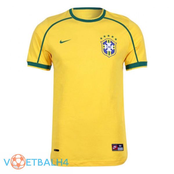 Brazilië Retro thuis jersey 1998 2000