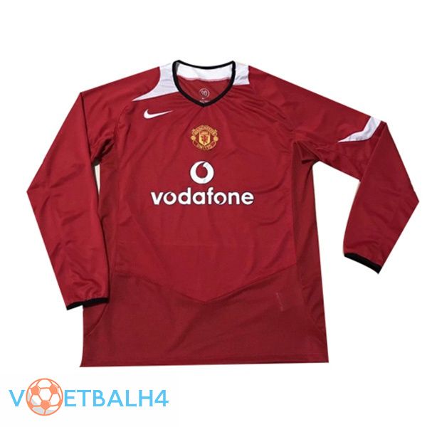 Manchester United lange mouwRetro thuis jersey 2005-2006