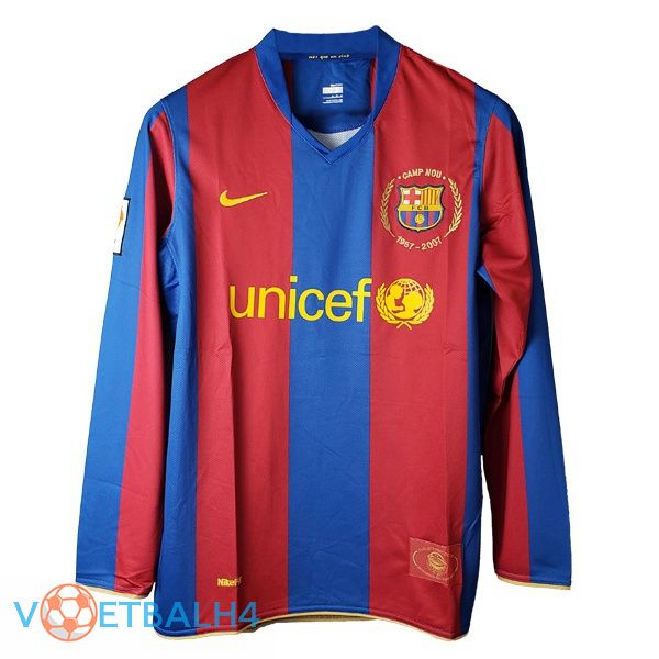 FC Barcelona lange mouwRetro thuis jersey 2007-2008