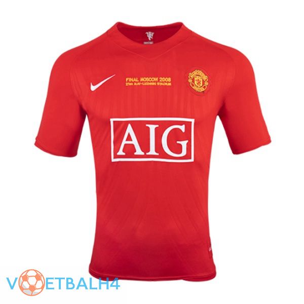 Manchester United Kampioen Retro thuis jersey 2007-2008