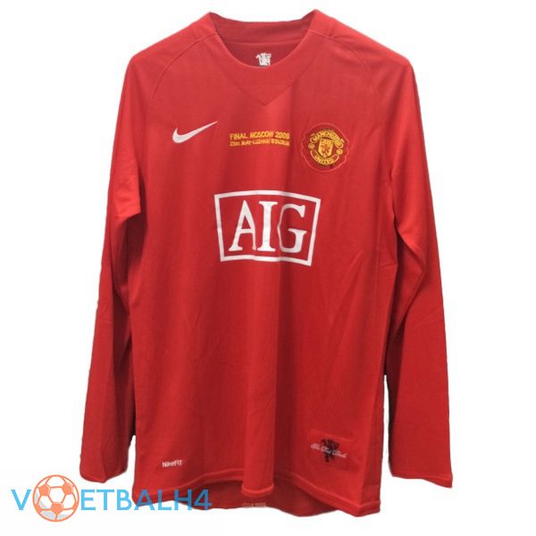 Manchester United Kampioen lange mouwRetro thuis jersey 2007