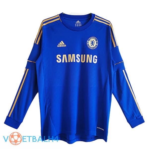 FC Chelsea Retro voetbal jersey thuis lange mouwblauw 2012-2013