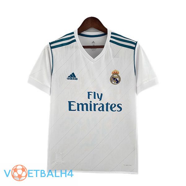 Real Madrid Retro voetbal jersey thuis wit 2017-2018