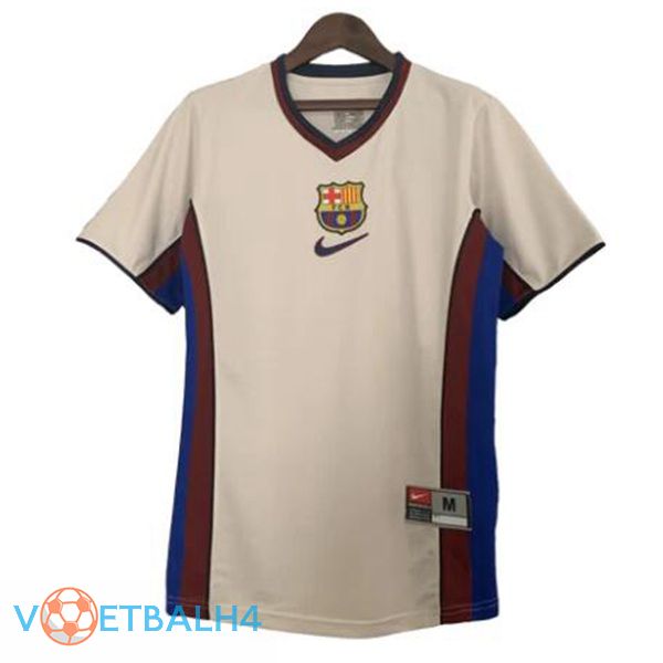 FC Barcelona Retro voetbal jersey uit grijs 1998-1999