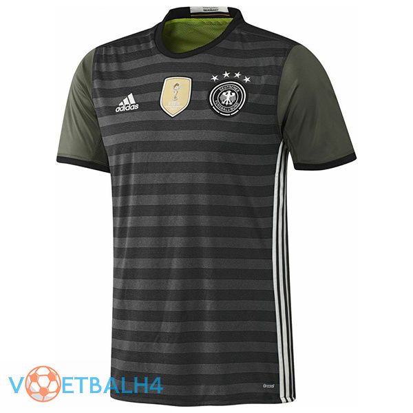 Duitsland Retro voetbal jersey uit zwart 1016