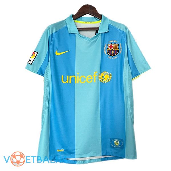 FC Barcelona Retro uit voetbal jersey blauw 2007-2008