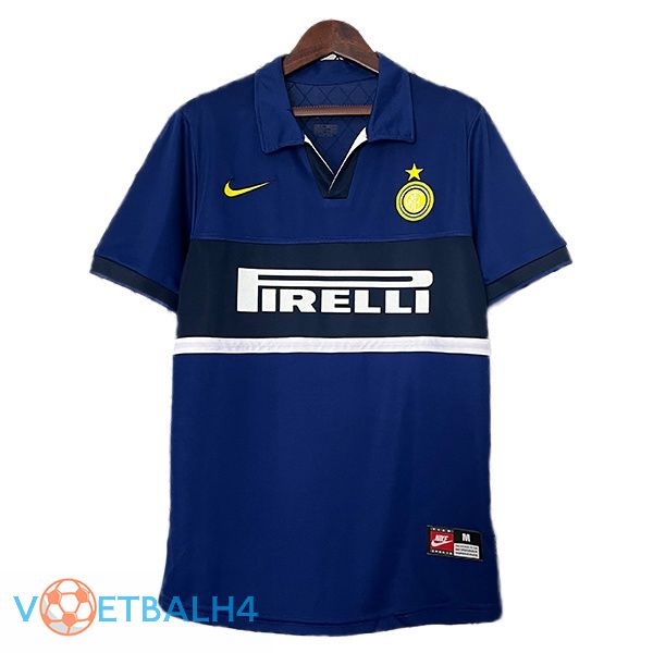 Inter Milan Retro derde voetbal jersey blauw 1998-1999