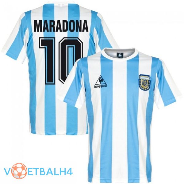 Argentinië Retro thuis jersey MARADONA #10 1986