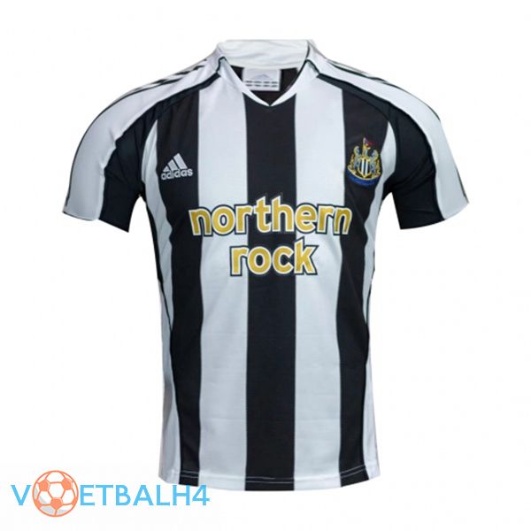 Newcastle United Retro thuis jersey wit zwart 2005-2006