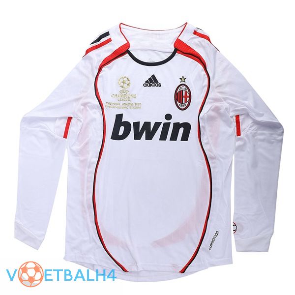 AC Milan Retro uit jersey lange mouwwit 2006-2007