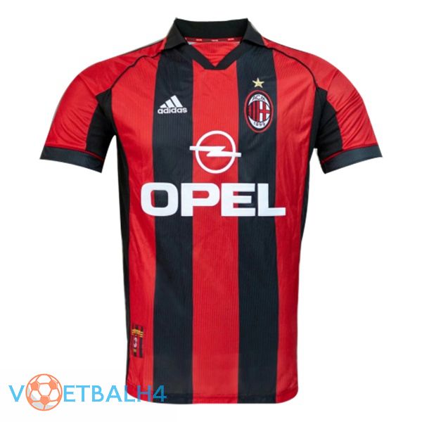 AC Milan Retro thuis jersey rood 1998-2000