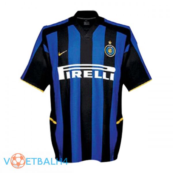 Inter Milan Retro thuis jersey blauw zwart 2002-2003