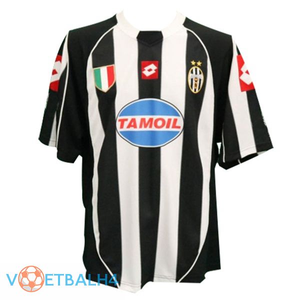 Juventus Retro thuis jersey zwart wit 2002-2003