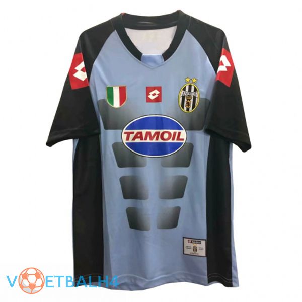 Juventus doelman jersey Retro zwart blauw 2002-2003