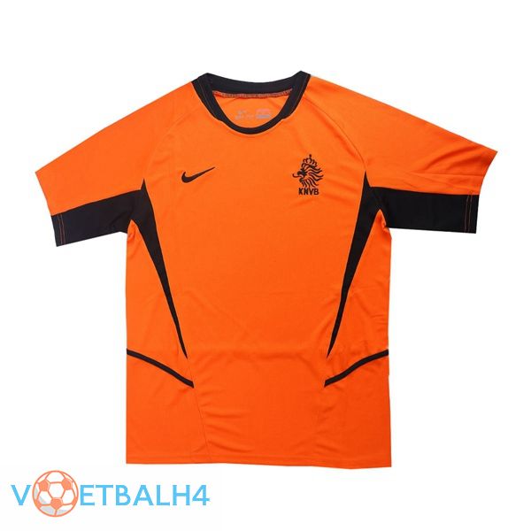 Nederland Retro thuis jersey oranje 2002