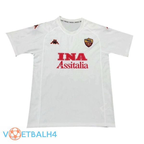 Roma Retro uit jersey wit 2000-2001