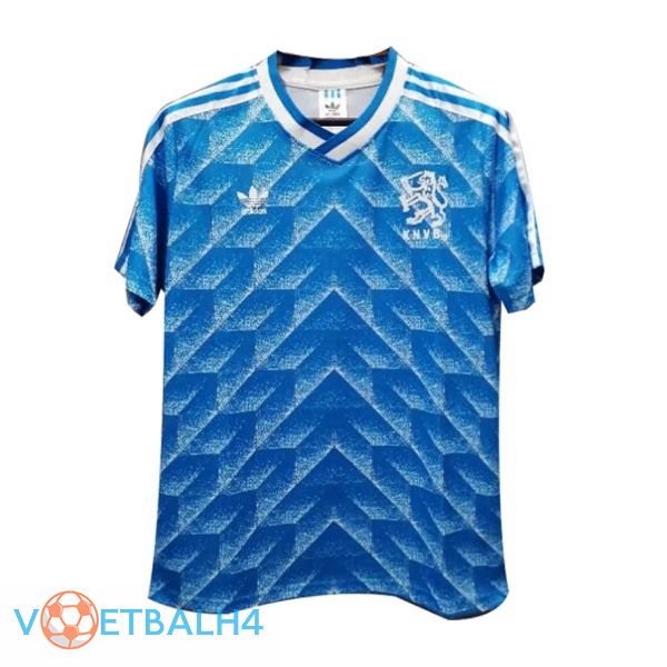 Nederland Retro uit jersey blauw 1988