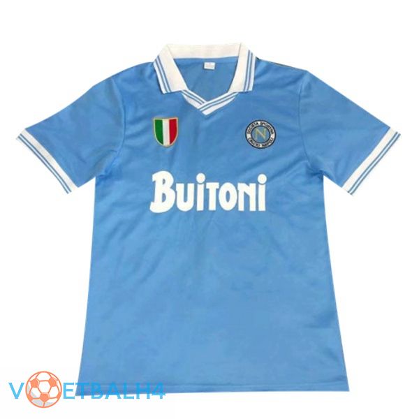 SSC Napoli Retro thuis jersey blauw 1986-1987