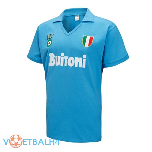 SSC Napoli Retro thuis jersey blauw 1987-1988