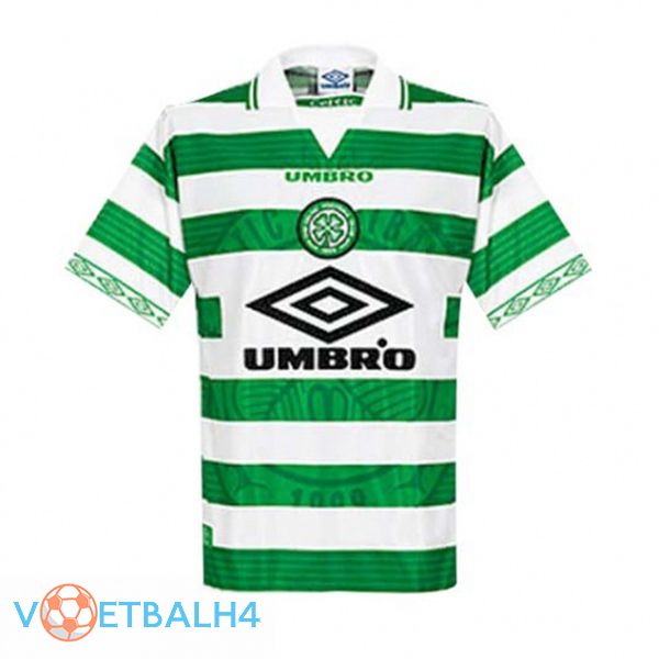 Celtic FC Retro thuis jersey groente wit 1998-1999