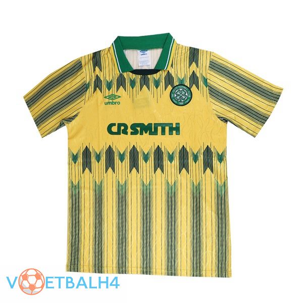 Celtic FC Retro uit jersey geel Retro geel 1991-1992