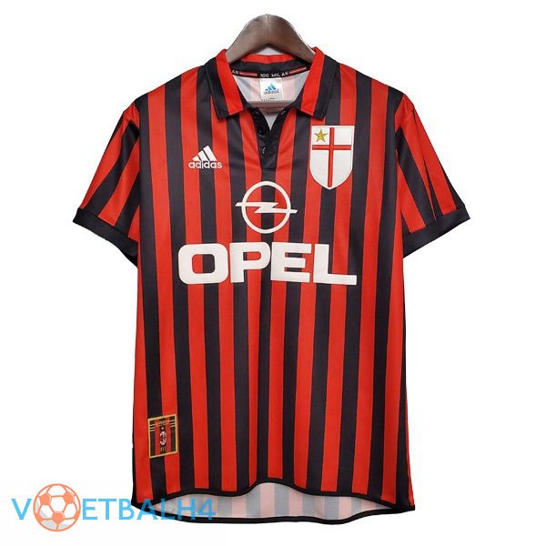 AC Milan Retro thuis jersey rood 1999-2000