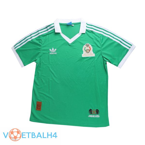 wereldbeker Mexico Retro thuis jersey groente 1986