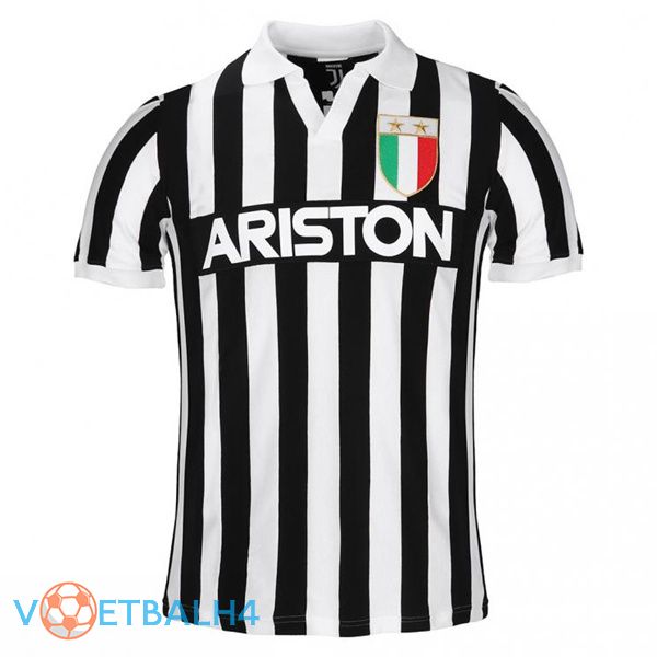 Juventus Retro thuis jersey zwart wit 1984-1985